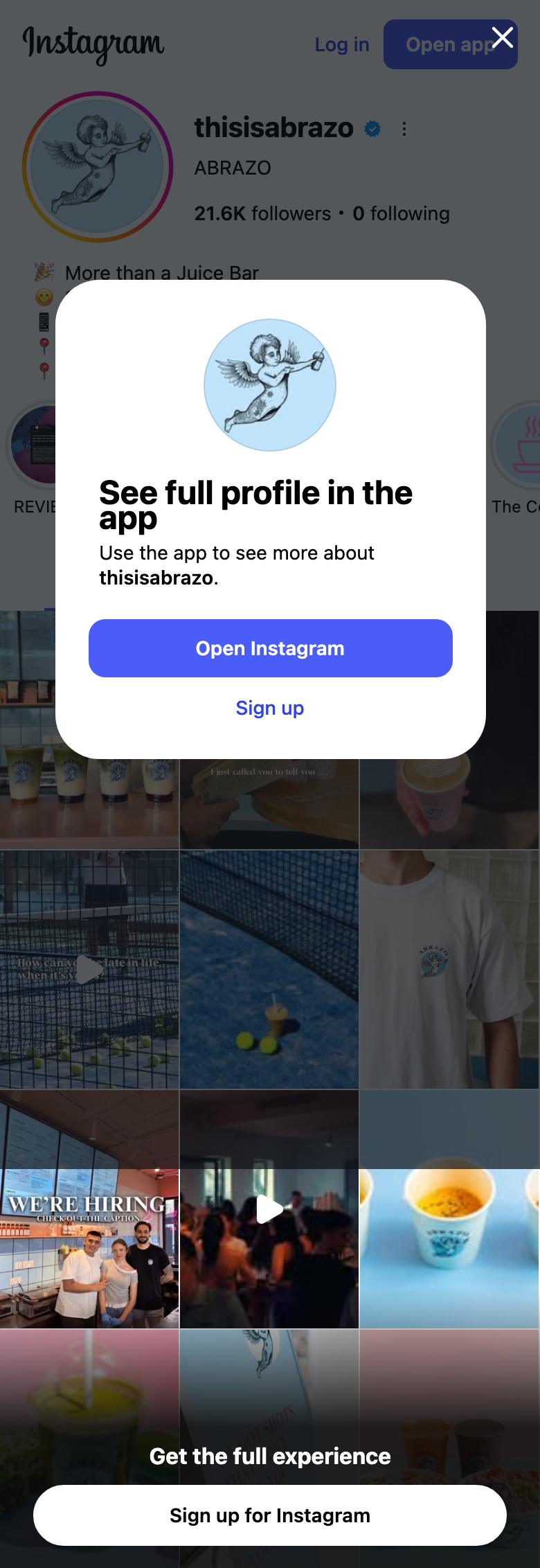 Aperçu du site sur mobile